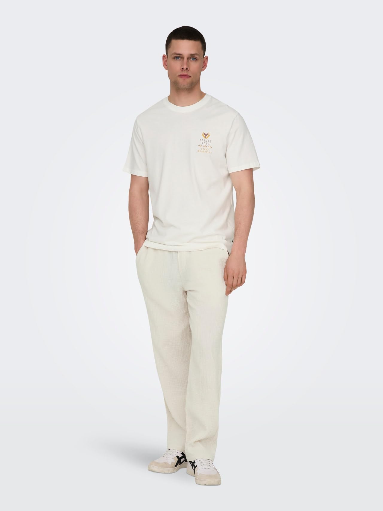 Only & Sons Onssinus Loose Fit Pantaloni uomo Moonbeam M