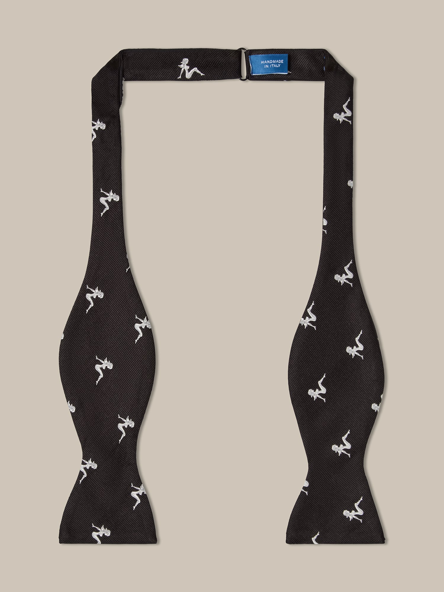 Robert Talbott Bond papillon seta nero pin-up