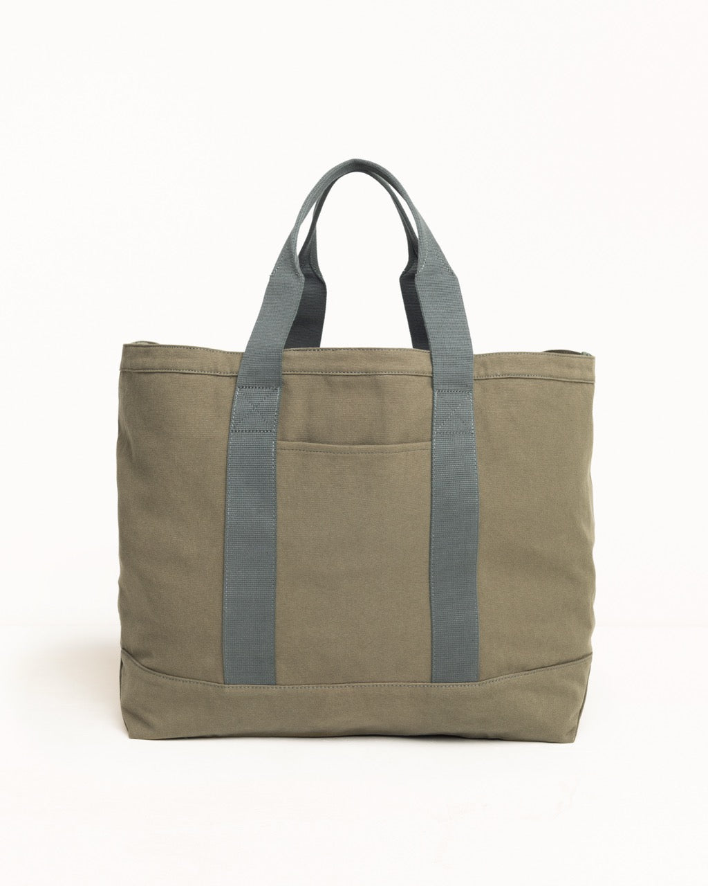 Stussy Canvas Extra Large Tote borsa verde 50x45x20 cm