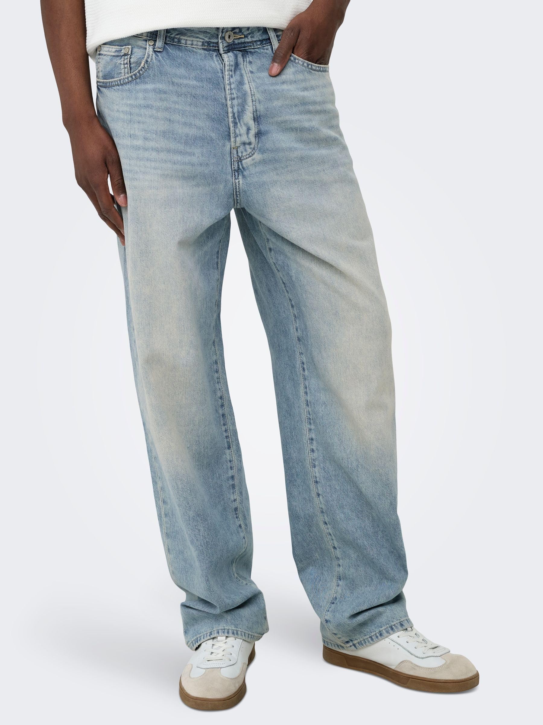 Only & Sons OnsFade Vita Media Loose Fit Jeans Uomo 30W/34L
