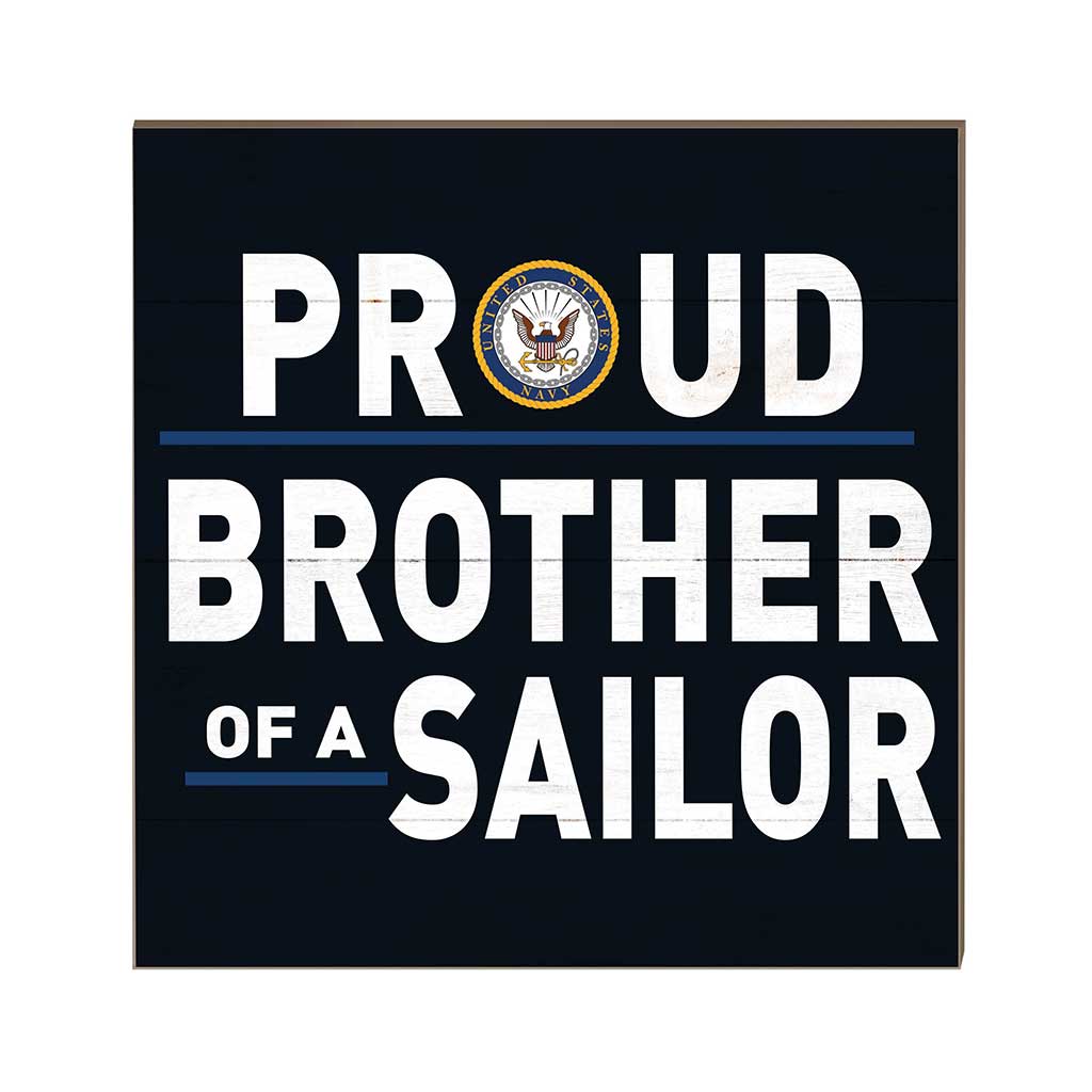 7.62 Design Proud Brother Targa Legno 25x25 cm Navy