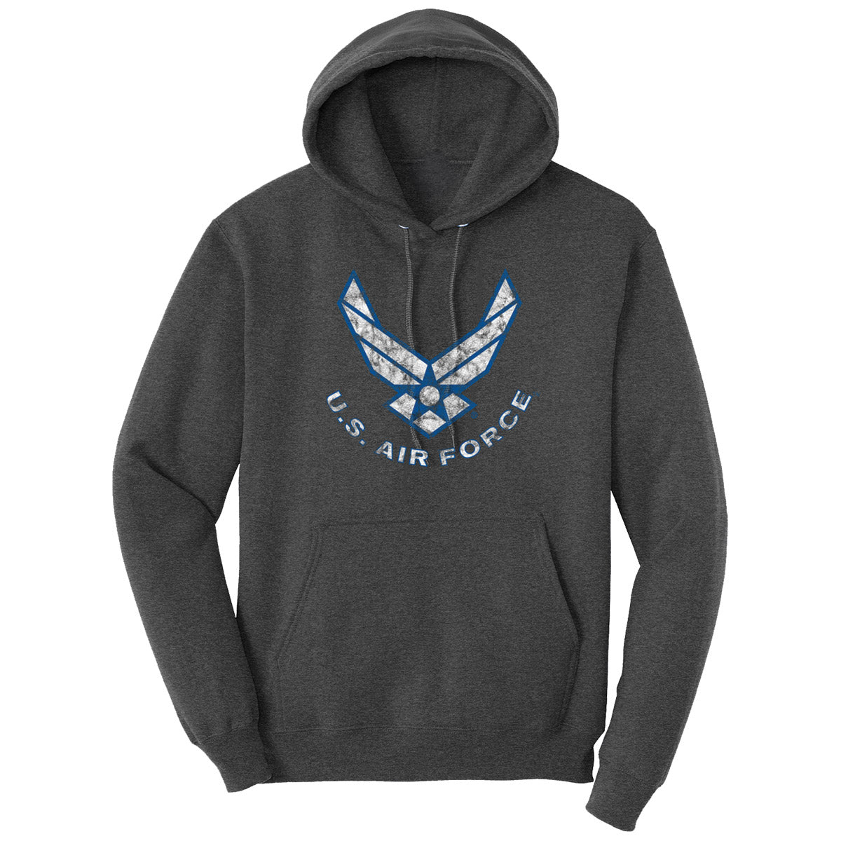 7.62 Design Air Force felpa cappuccio blu navy misto cotone