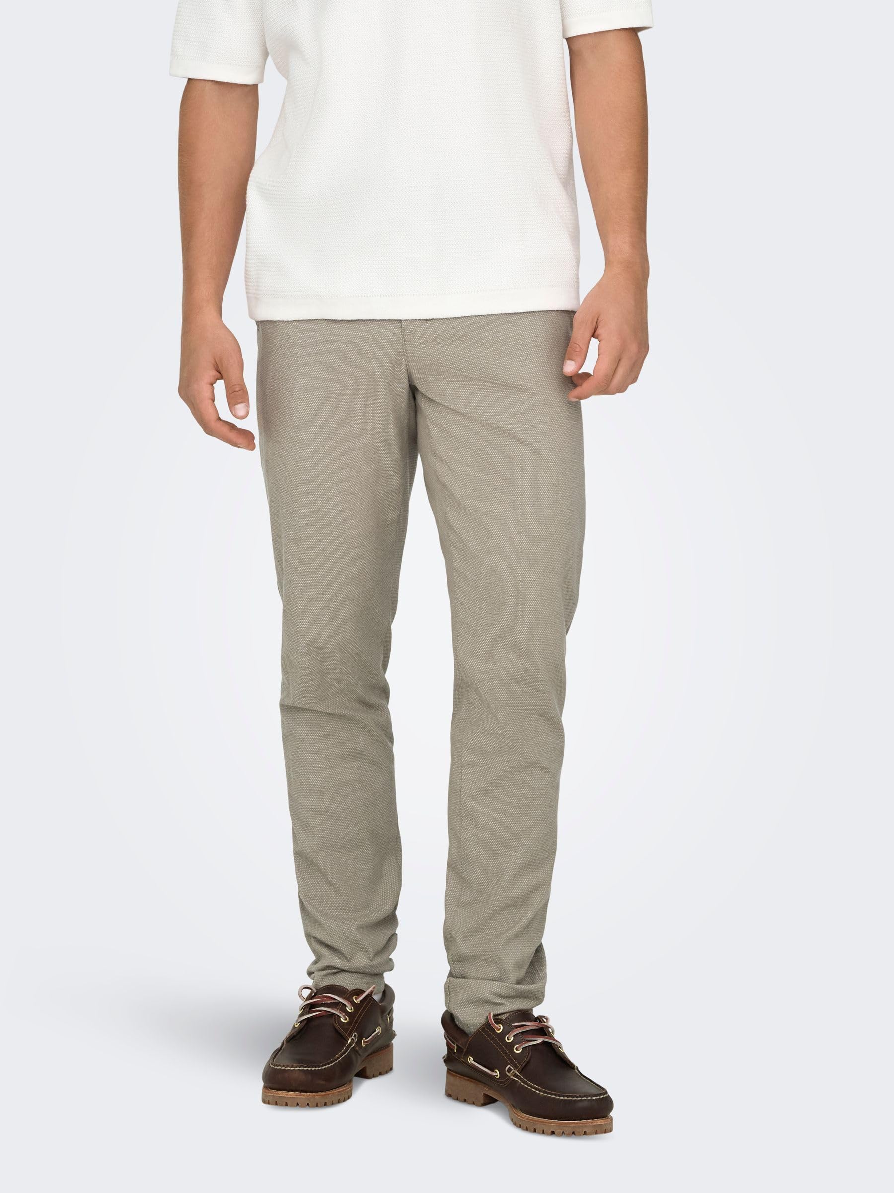 Only & Sons Pantaloni Uomo Chino Fallen Rock Cotone 33W/32L