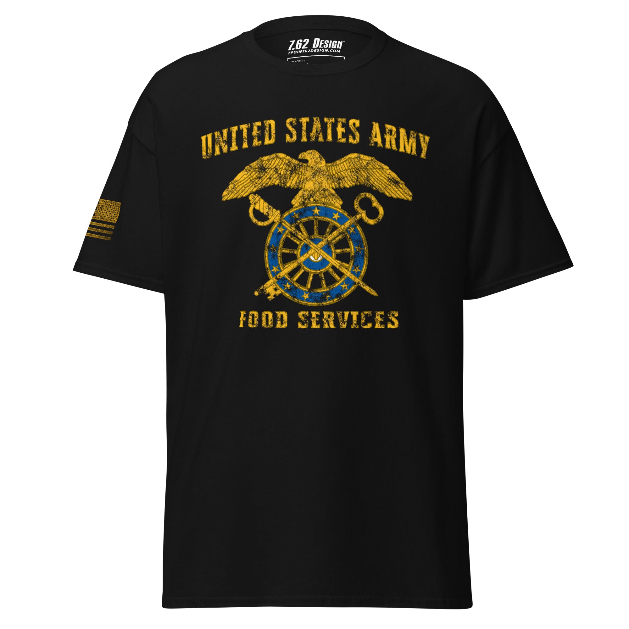 7.62 Design Army Food Maglietta Uomo Cotone Nero