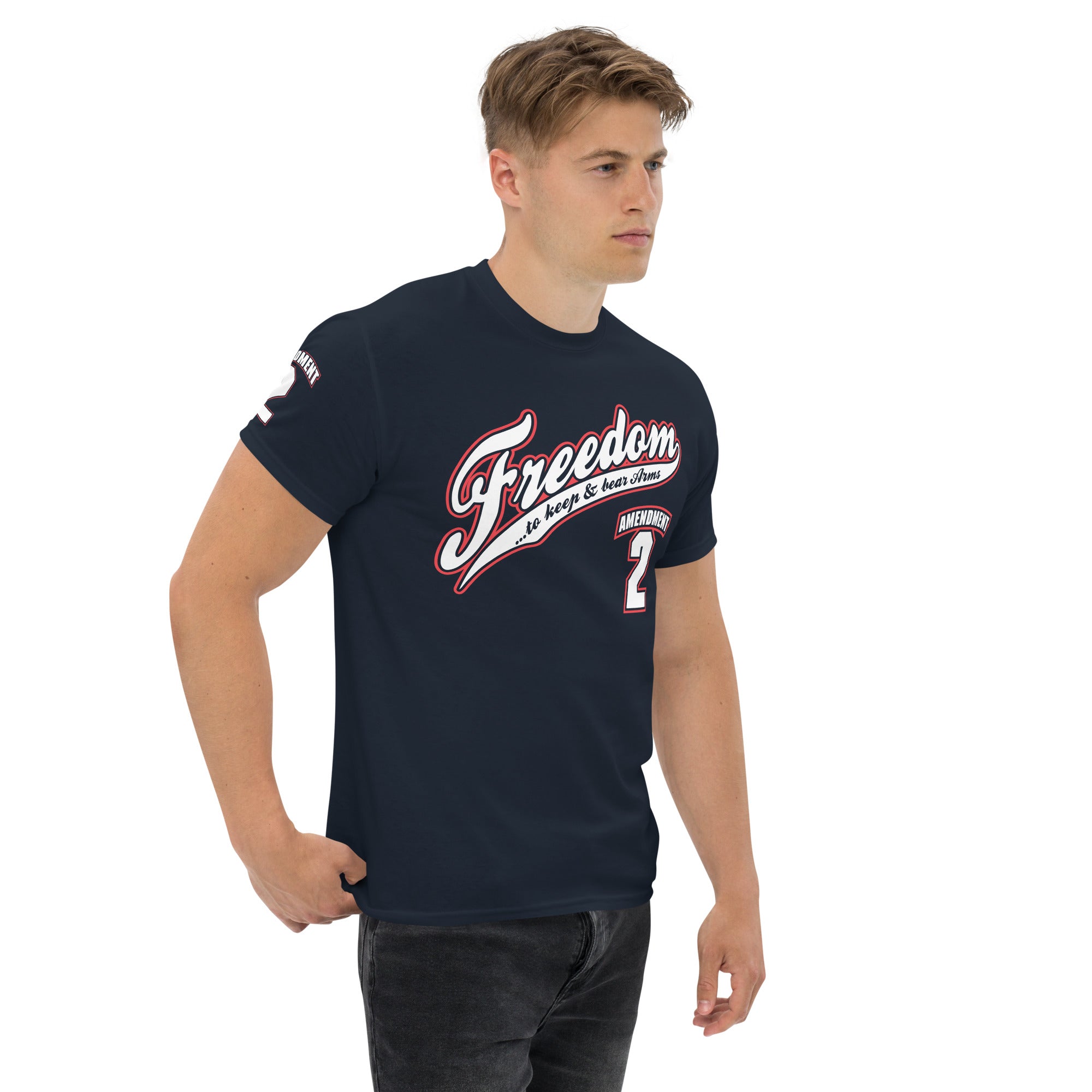 7.62 Design Freedom T-Shirt Cotone Blu Second Amendment