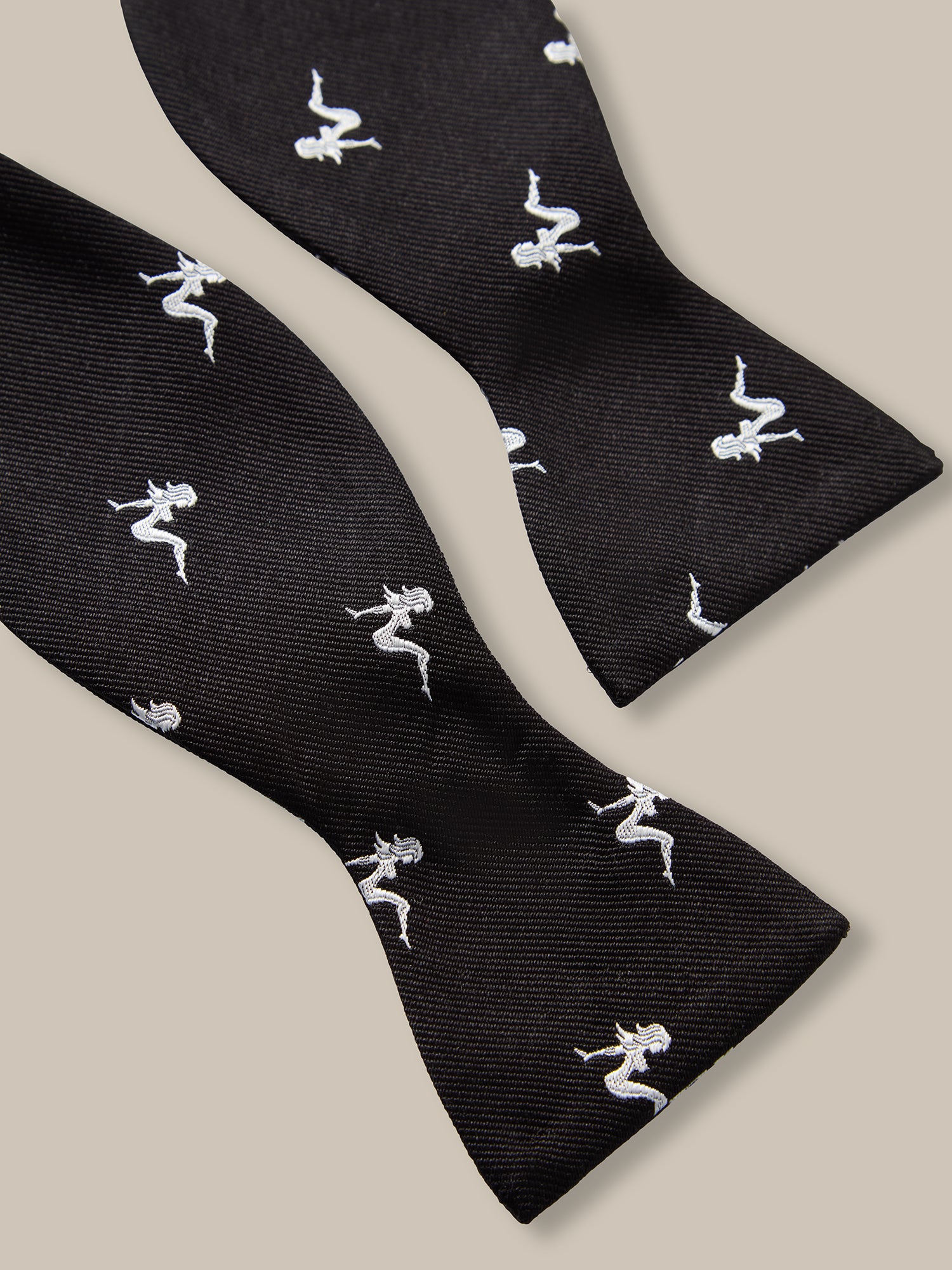 Robert Talbott Bond papillon seta nero pin-up