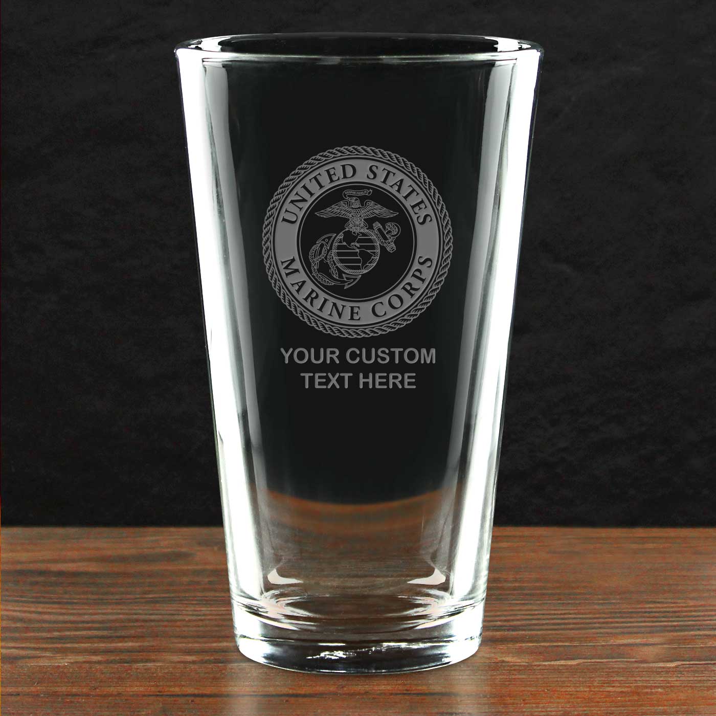 7.62 Design USMC bicchiere pinta 473 ml personalizzato EGA