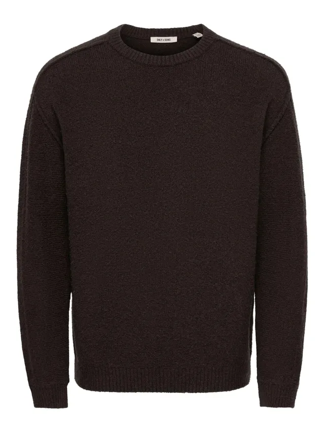 Only & Sons Onsjames Cutline maglione uomo M beige relaxed