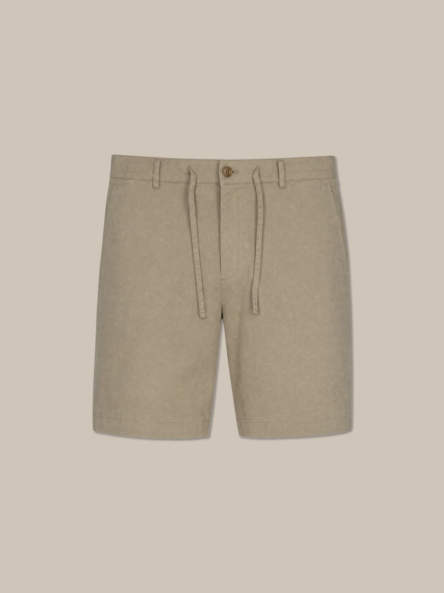 Robert Talbott Stewart shorts lino stone con coulisse