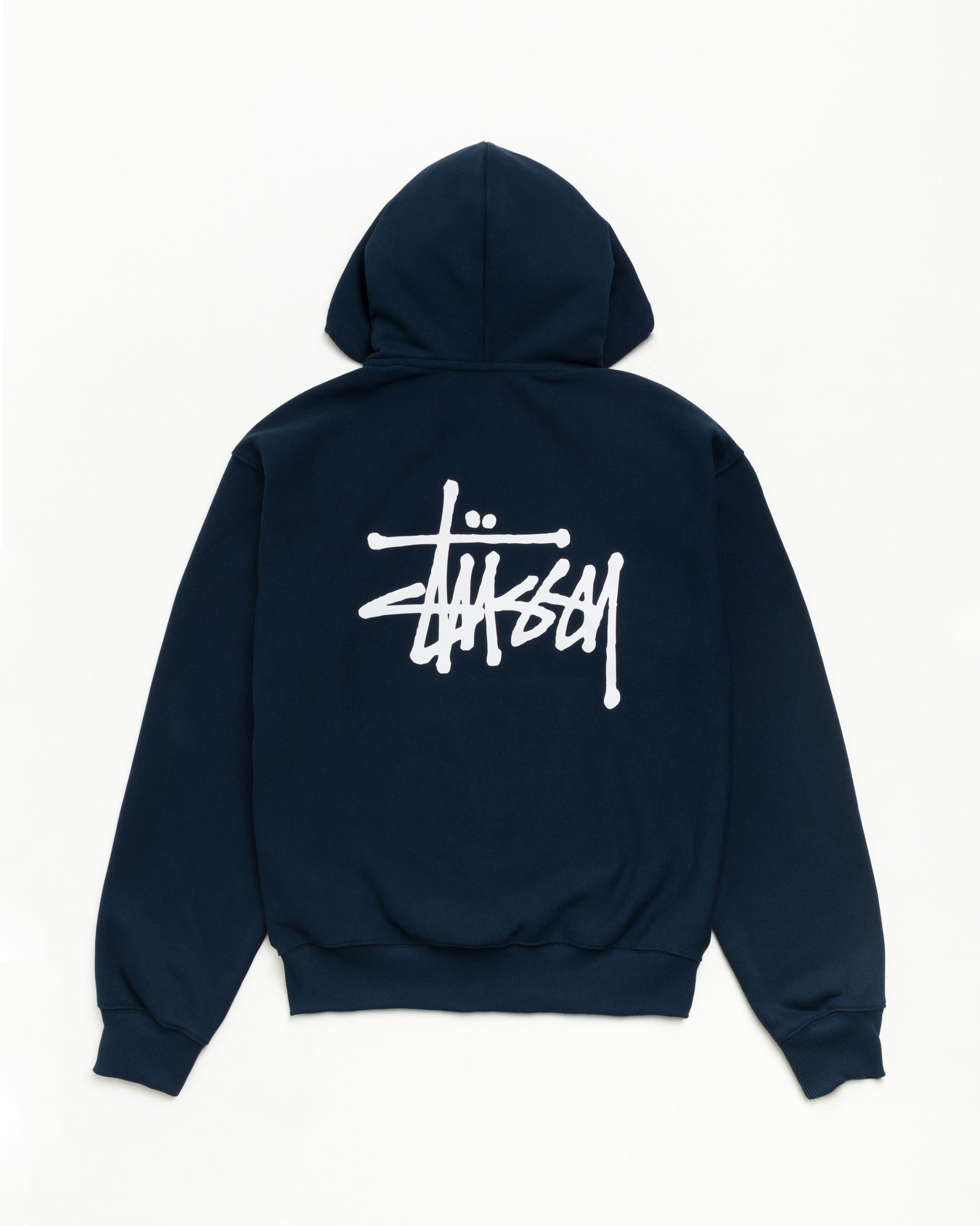 Stussy Zip Sweats Basic Stussy Zip Hoodie Felpa Navy