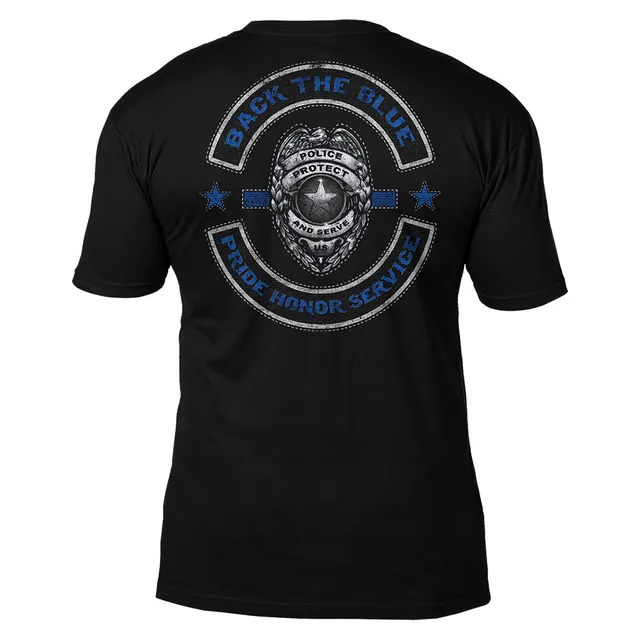 7.62 Design Back The Blue t-shirt nera cotone taglia L