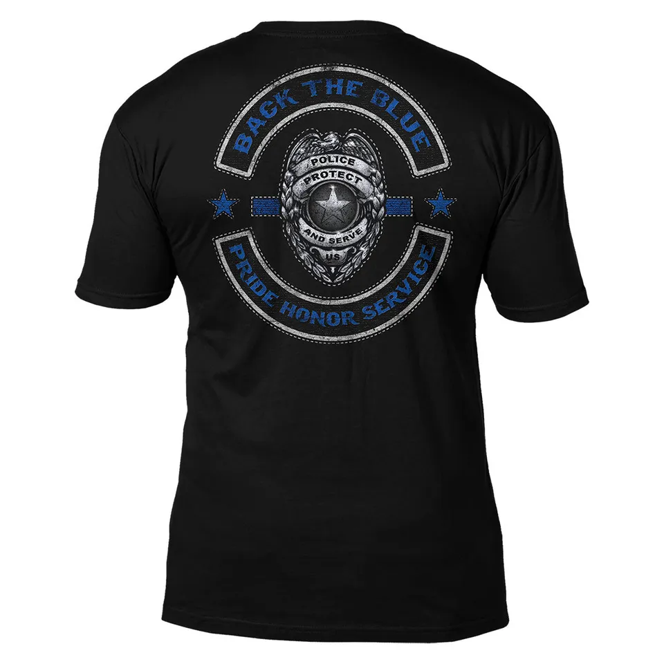 7.62 Design Back The Blue t-shirt nera cotone taglia L