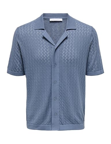 Only & Sons Onssanto Resort Camicia Uomo M Beige Frml
