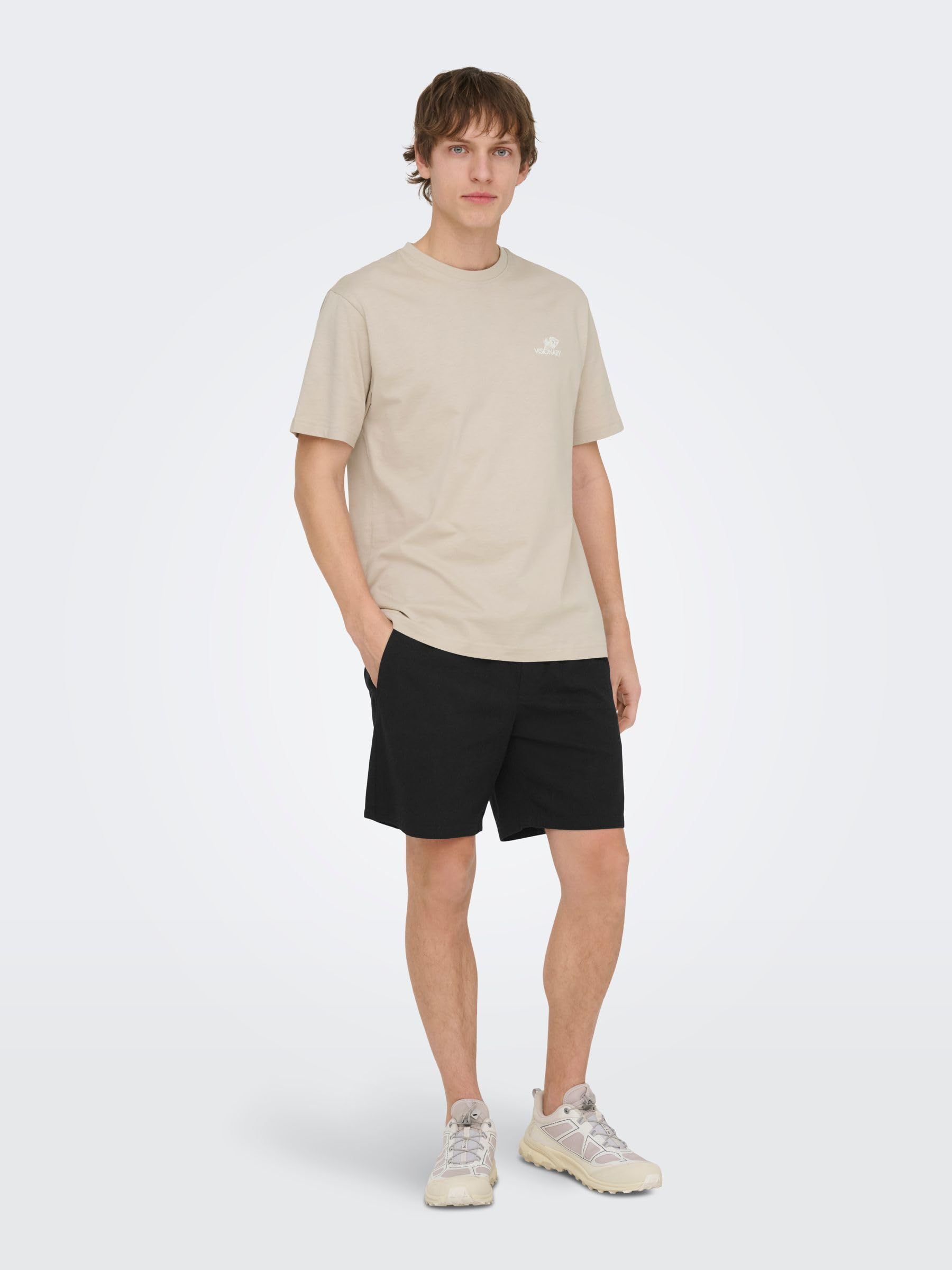 Only & Sons Onstel 0241 Noos Shorts Uomo Nero