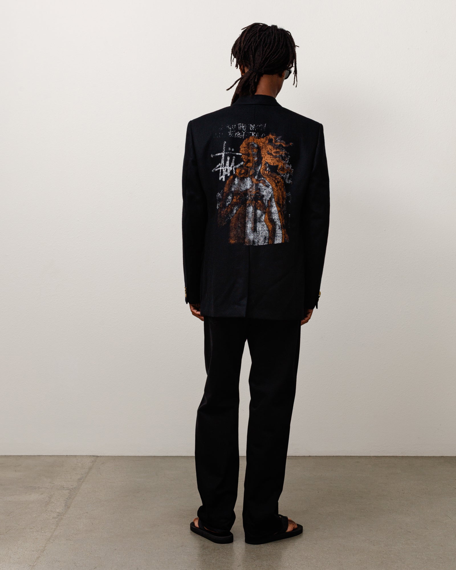 Stussy Outerwear Junya Sport Coat blazer nero lana 100%