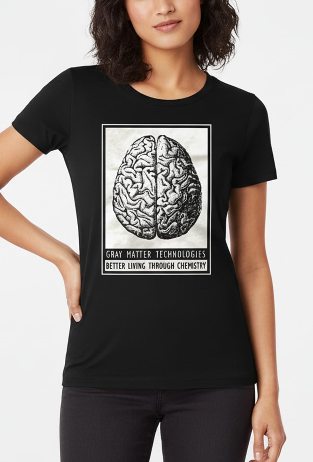 MAKAYA Gray Matter T-Shirt donna L Heisenberg cotone