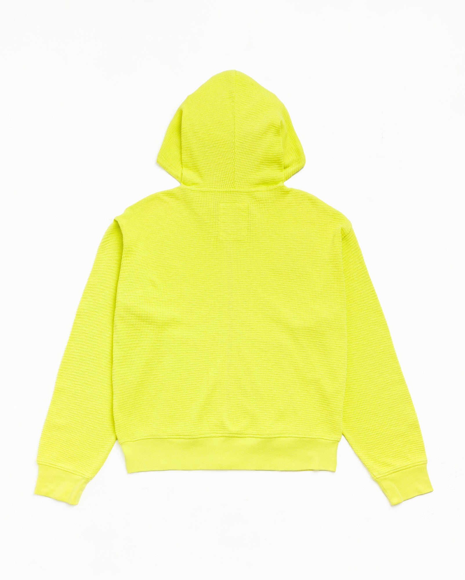 Stussy Lightweight Thermal Hoodie felpa lime cotone