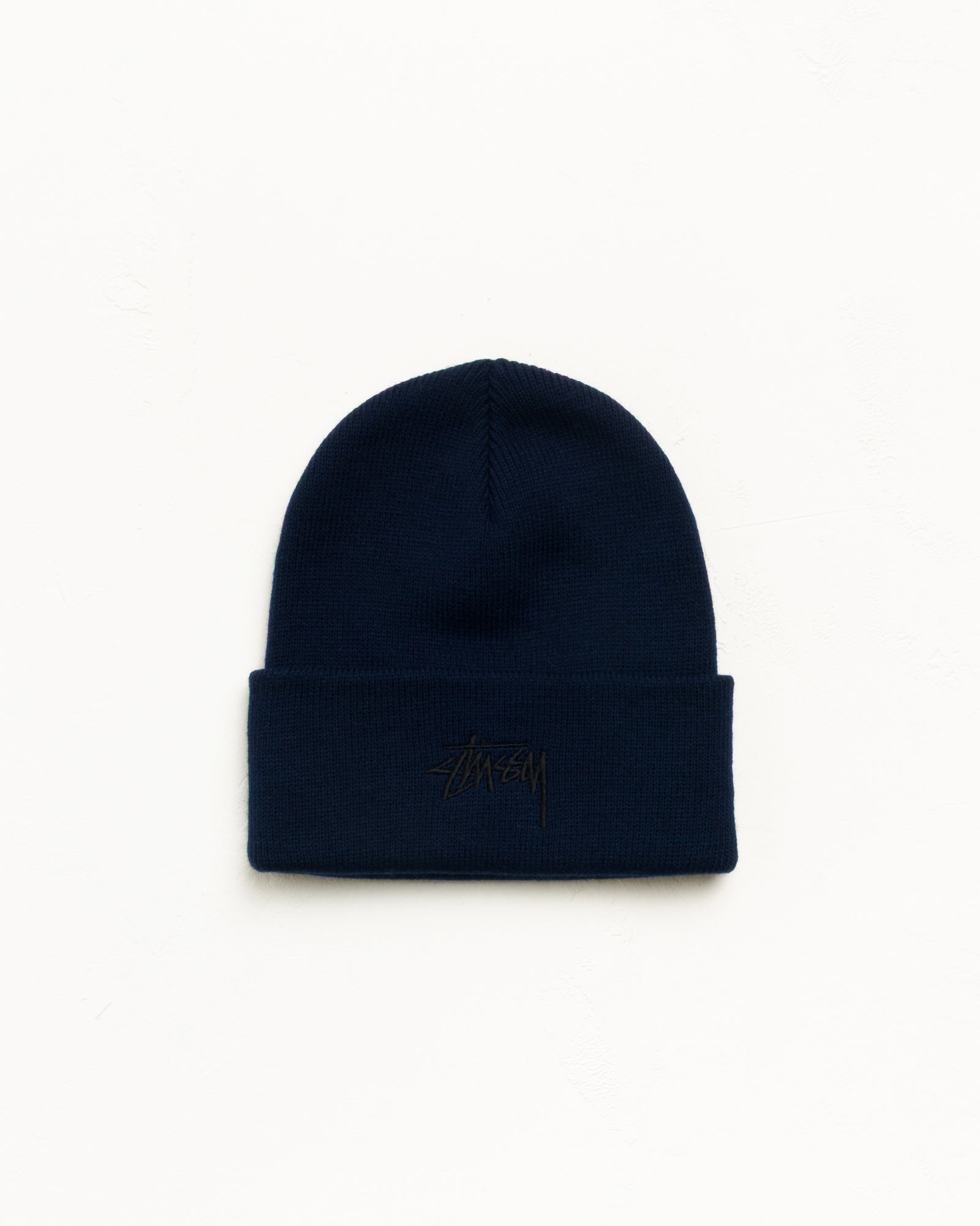 Stussy Cuff Beanie Stock berretto blu navy acrilico