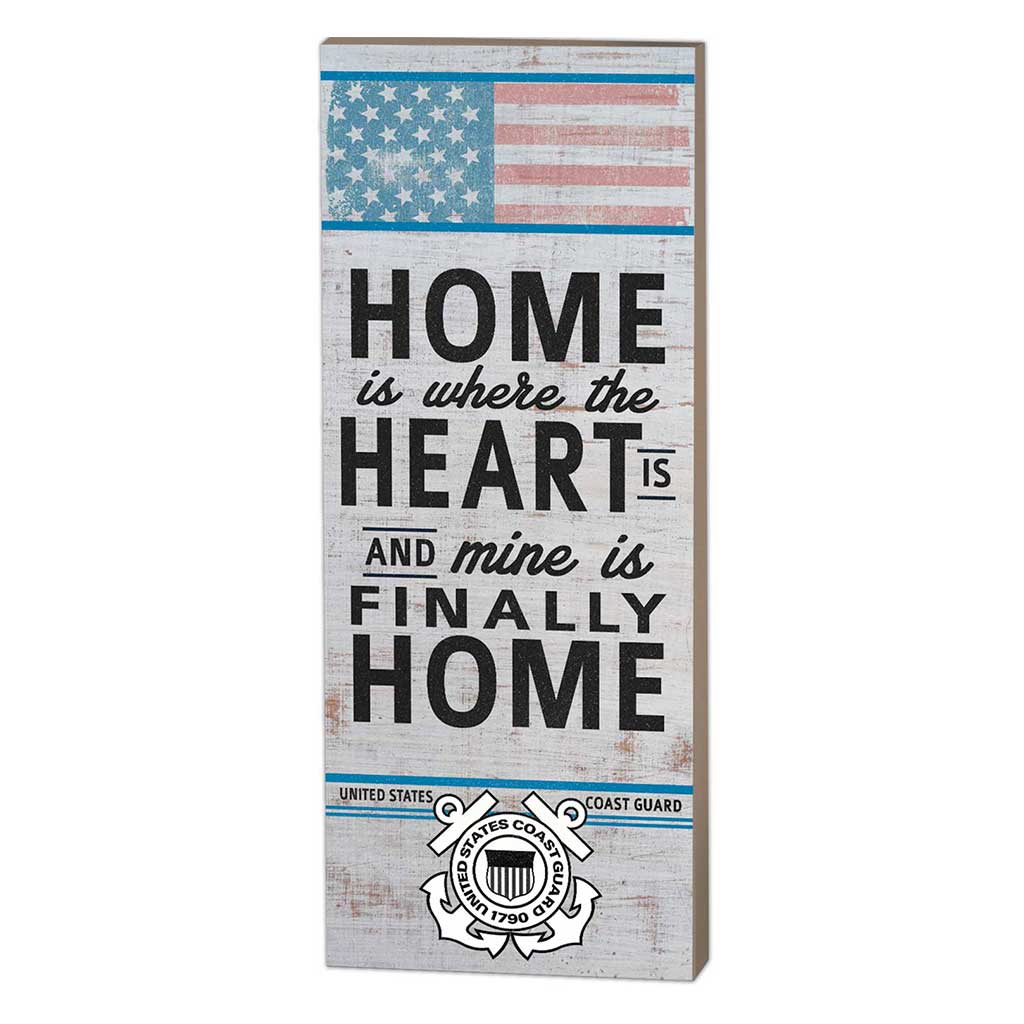 7.62 Design Coast Guard targa legno 7x18 blu navy
