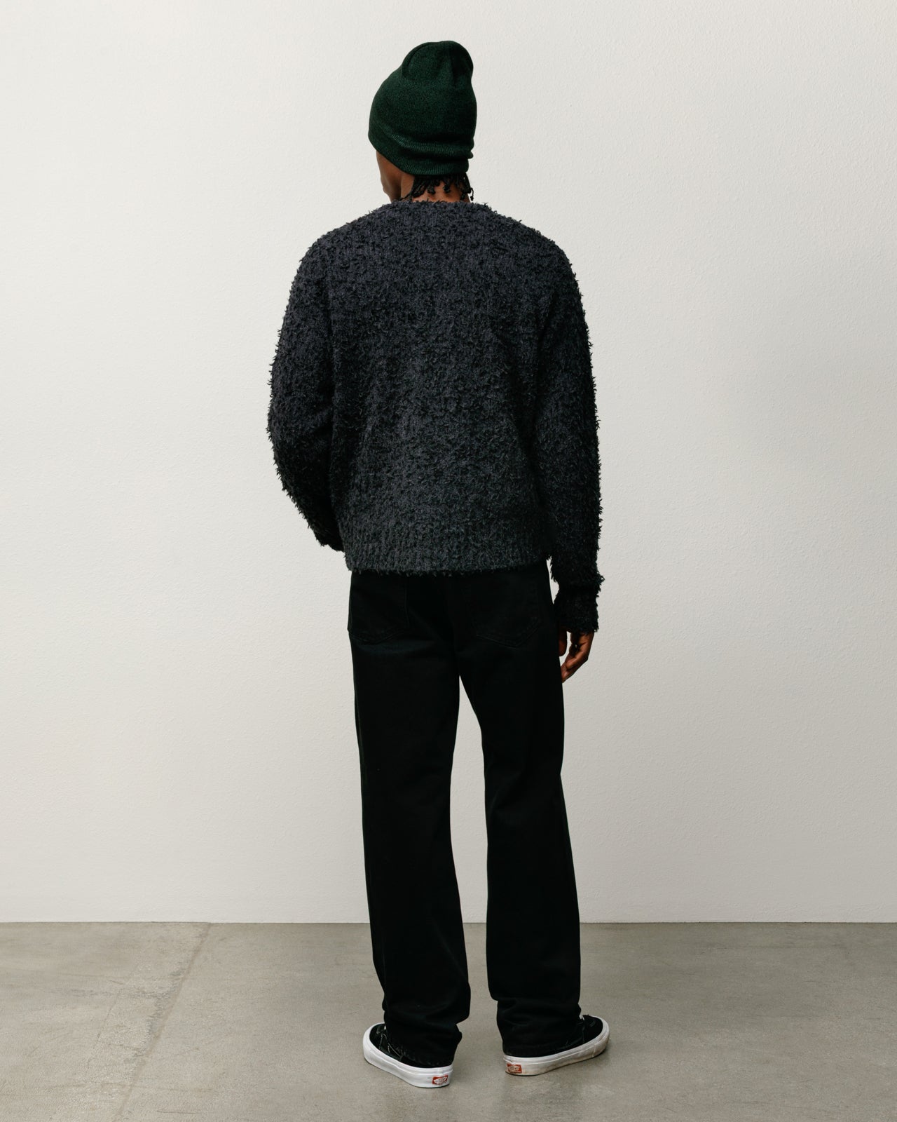 Stussy Textured Cardigan cardigan lana nero