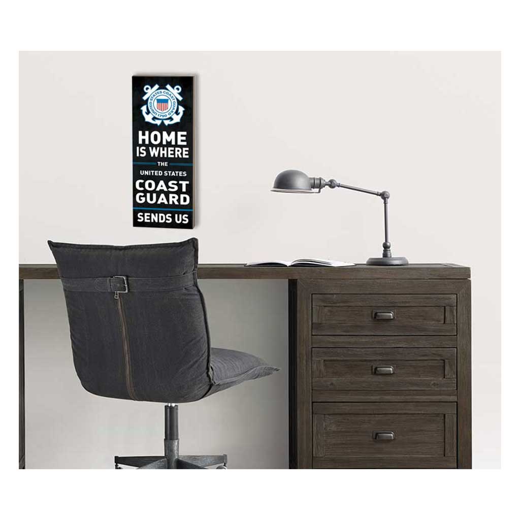 7.62 Design Coast Guard Send Us 7x18 insegna legno blu
