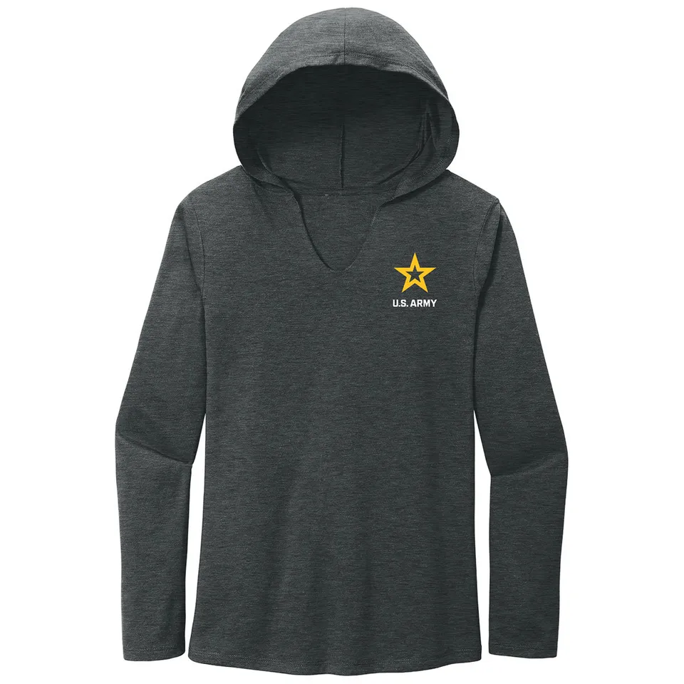 7.62 Design Army Logo maglia donna cappuccio grigia