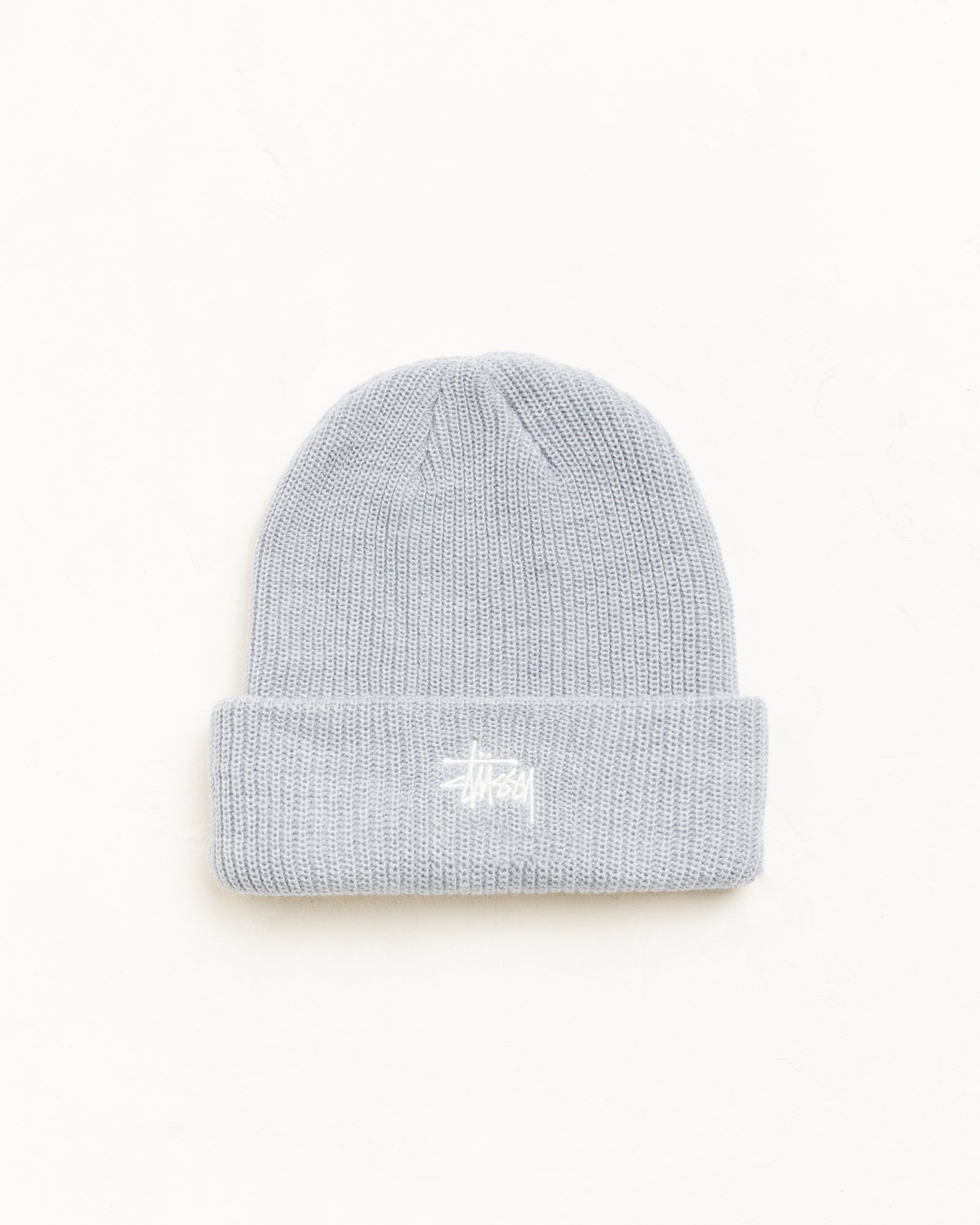 Stussy Headwear Basic Stussy Cuff Beanie Heather Grey