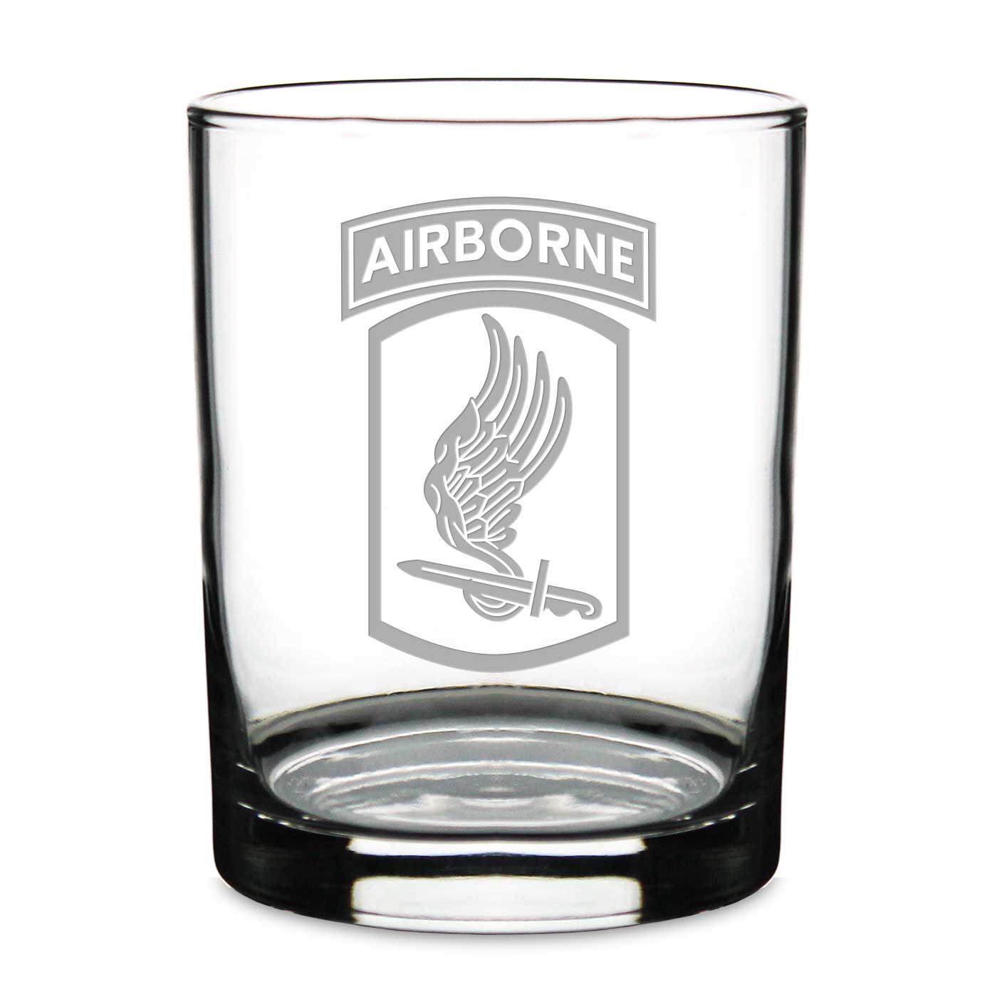7.62 Design 173rd Airborne bicchiere whisky 14oz inciso