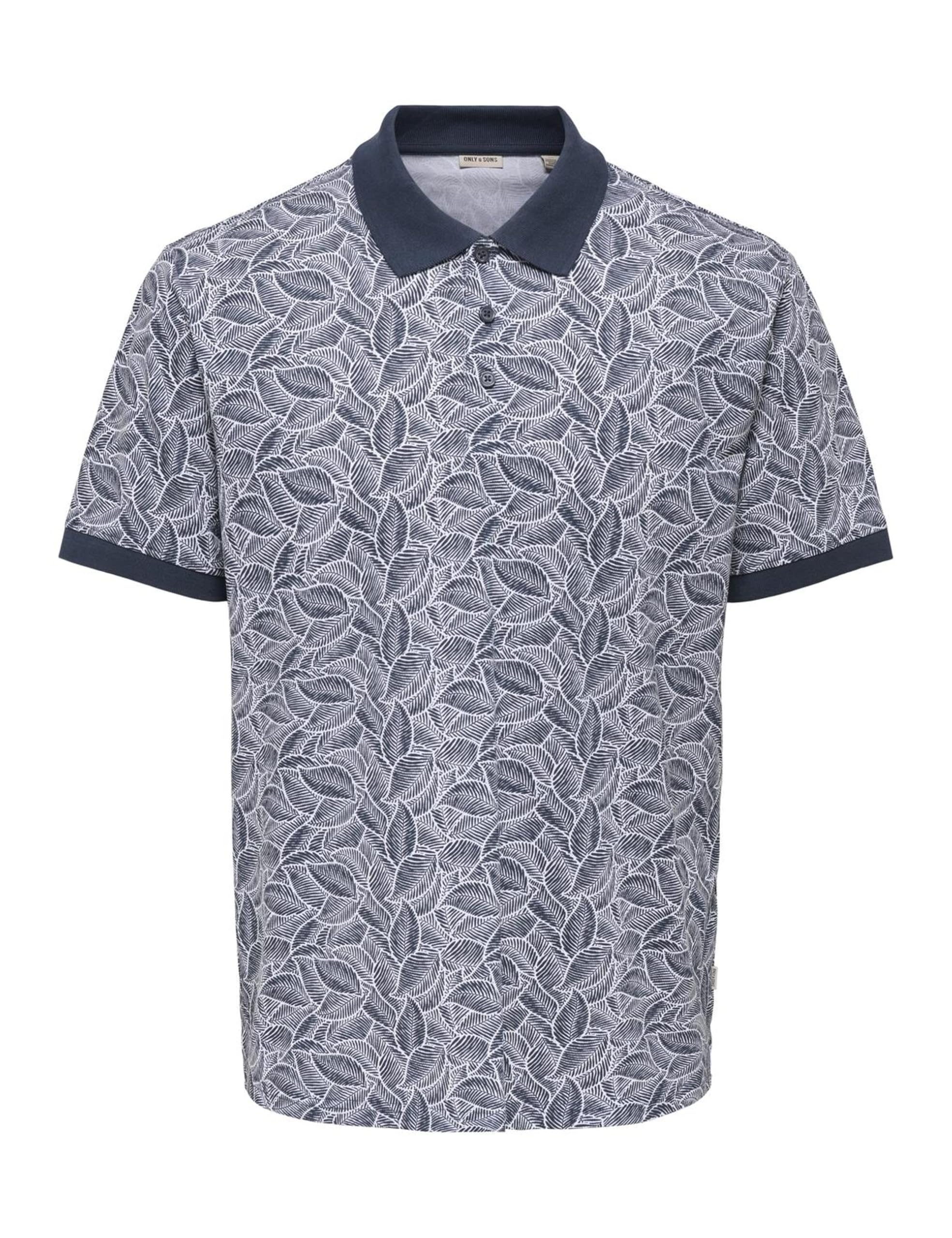 Only & Sons Onsjason Polo L Blu Notte Fantasia