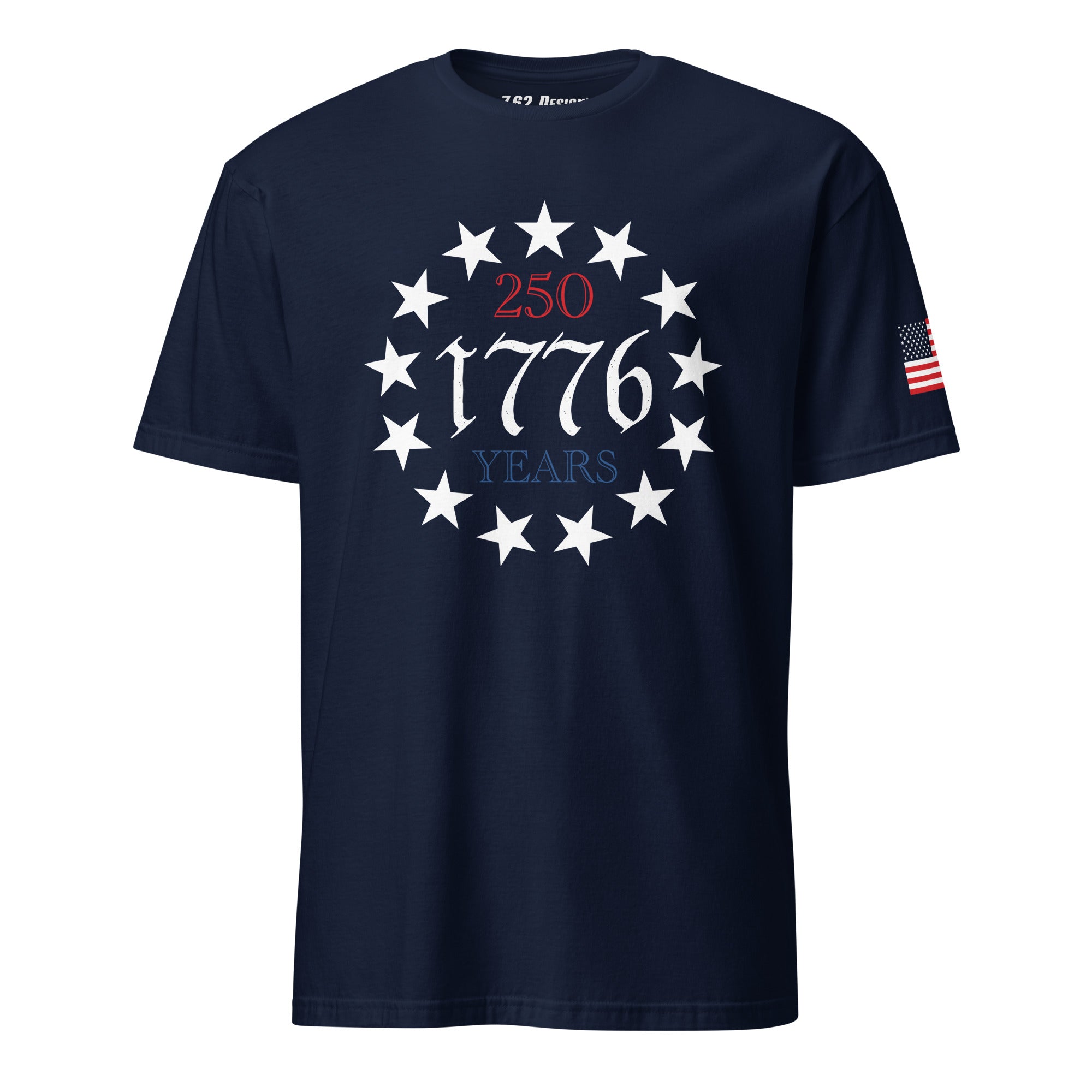 7.62 Design USA 1776 13 Stars t-shirt uomo blu cotone