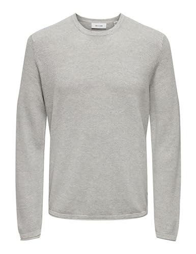 ONLY & SONS Maglieria Maglione uomo M argento girocollo