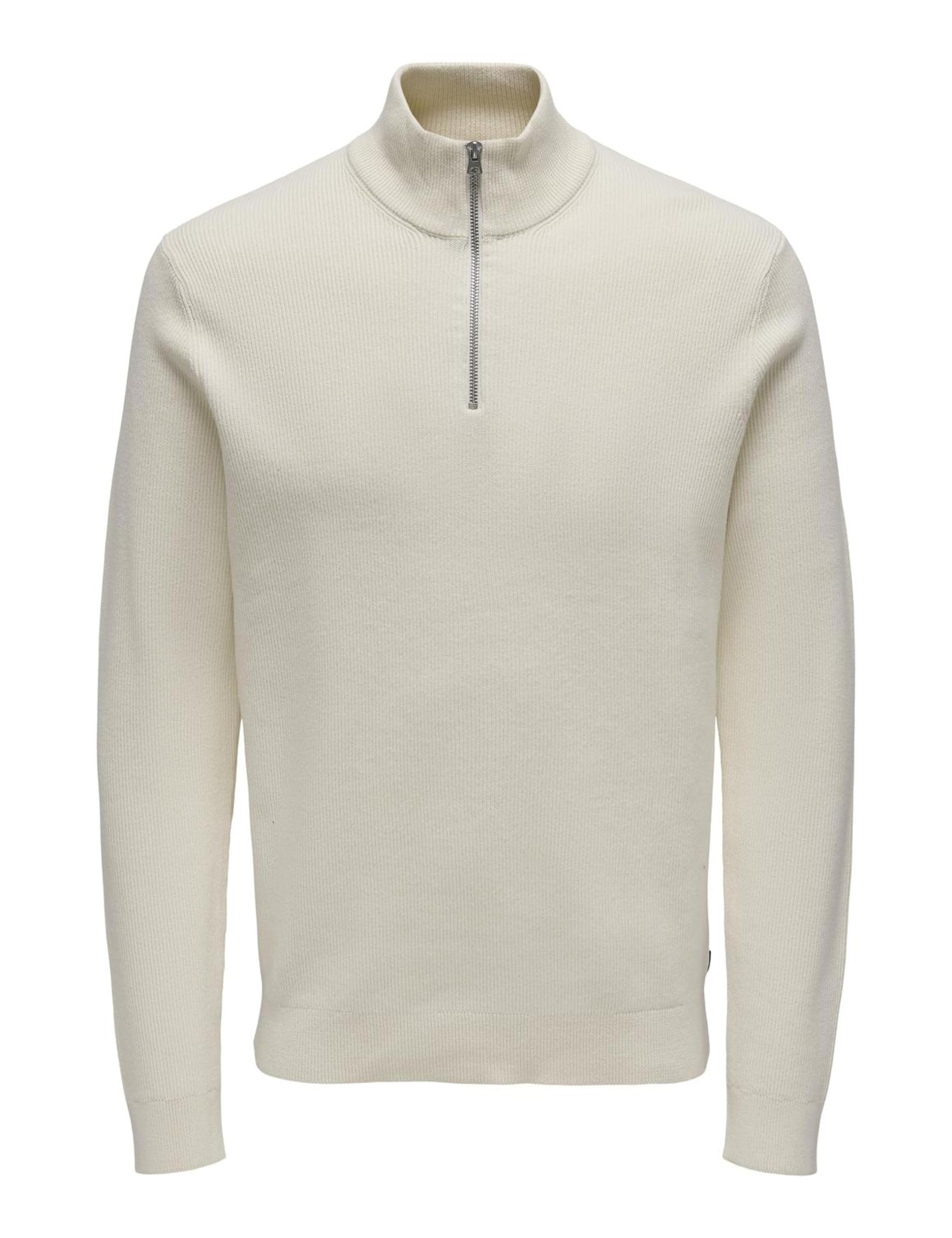 ONLY & SONS Phil Maglia uomo mezza zip cotone