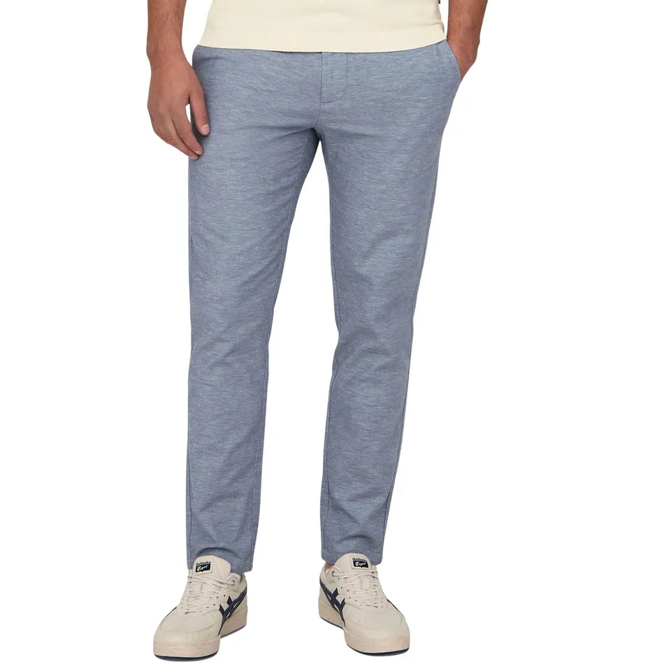 Only & Sons Mark pantaloni uomo lino blu tapered