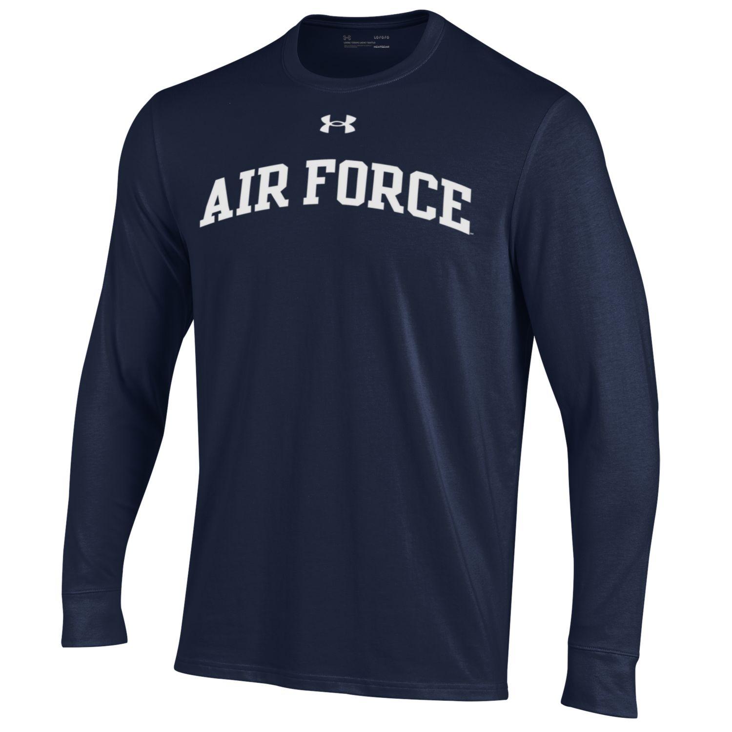 Under Armour US Air Force Maglia Uomo Manica Lunga Navy Cotone