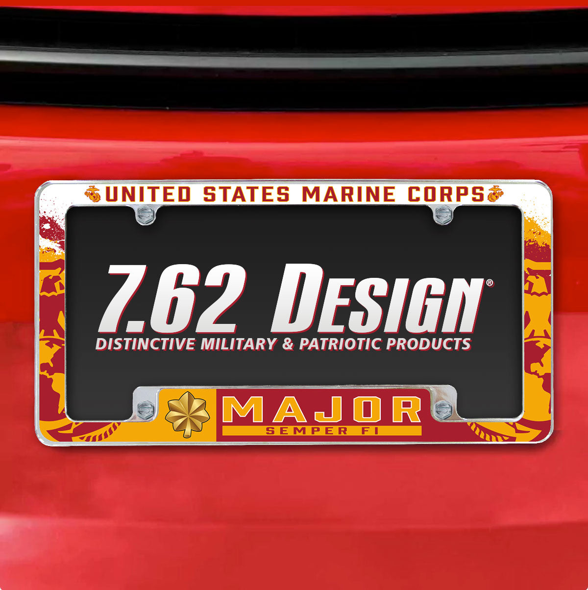 7.62 Design Marine Corps O-4 Major cornice targa cromata zinco