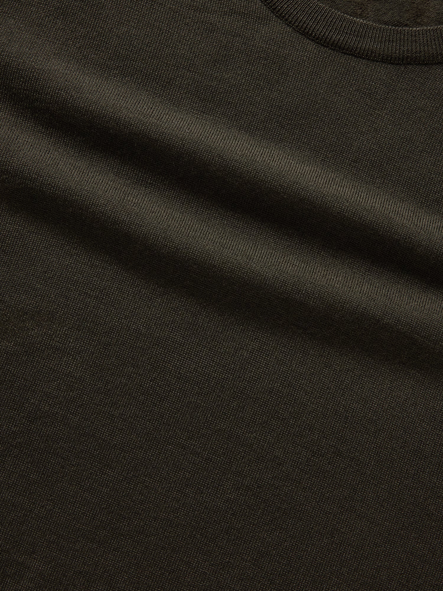 Robert Talbott Keaton Crewneck maglione merino verde oliva navy