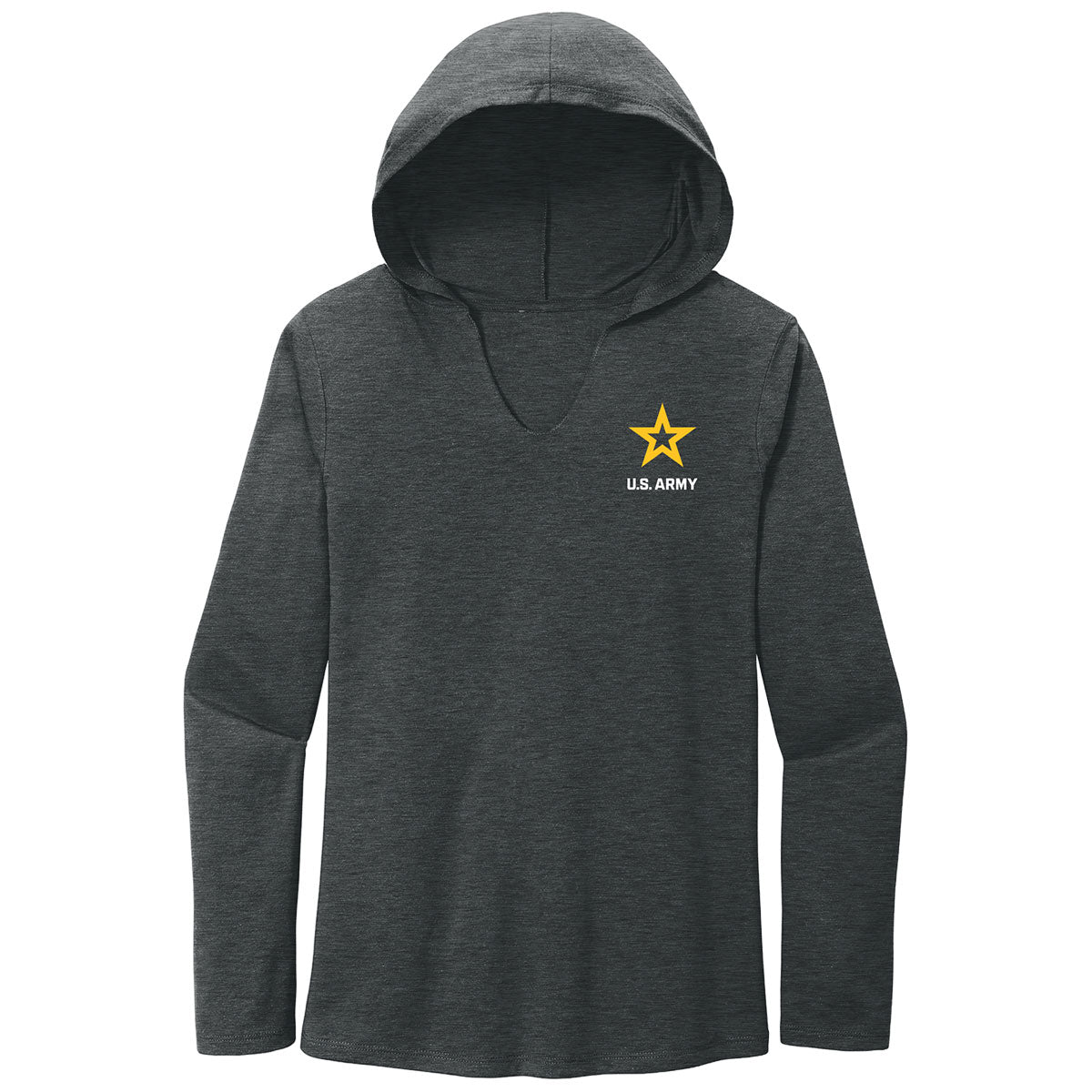 7.62 Design Army Logo maglia donna cappuccio grigia