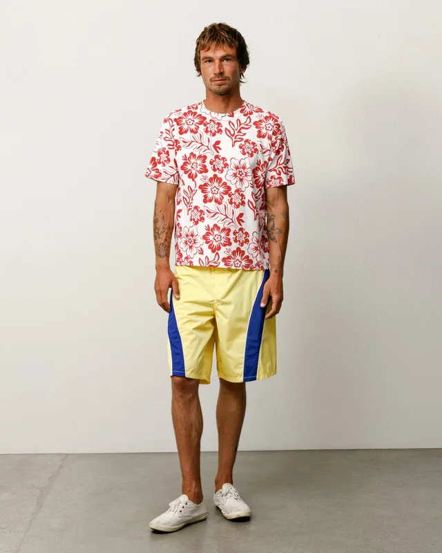 Stussy Lazy Floral Tee maglietta White floreale