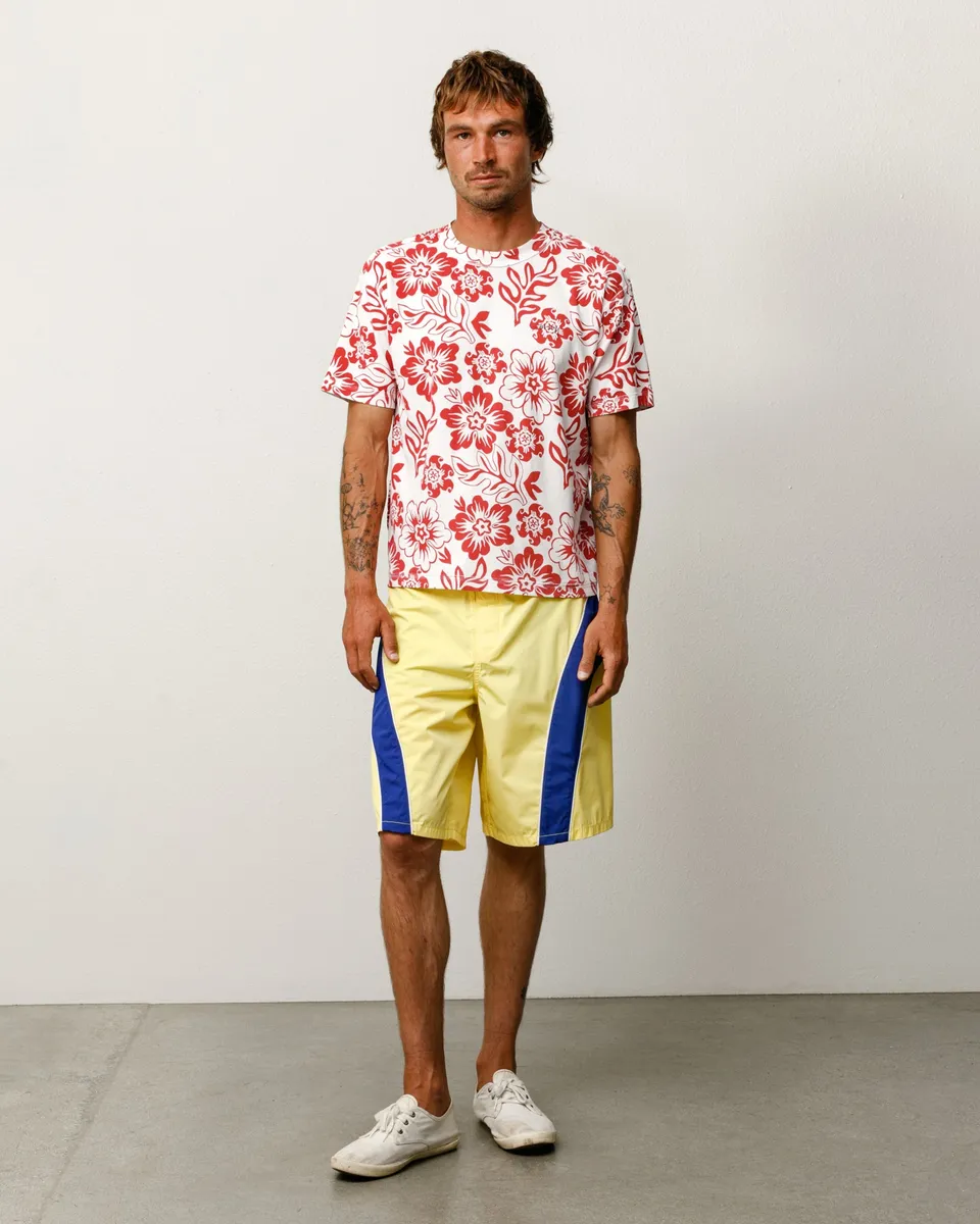 Stussy Lazy Floral Tee maglietta White floreale