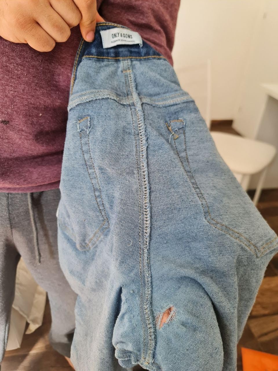 Only & Sons Onswarp Jeans Uomo Skinny Blu Denim 32W 32L