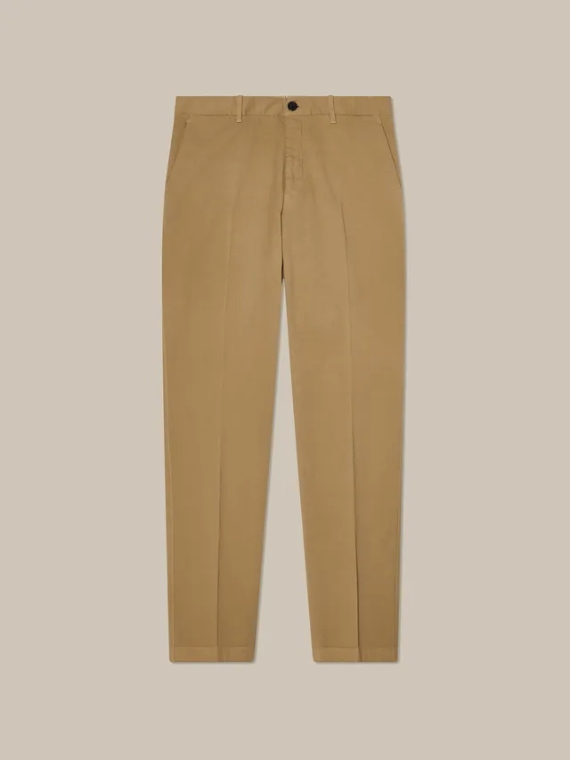 Robert Talbott Draper pantalone chino twill kaki 34x34