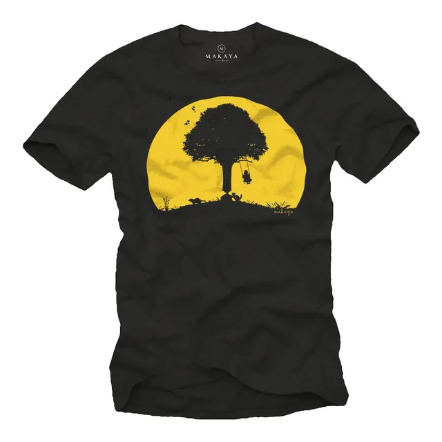 Makaya T-Shirt Uomo stampa divertente cotone XXL