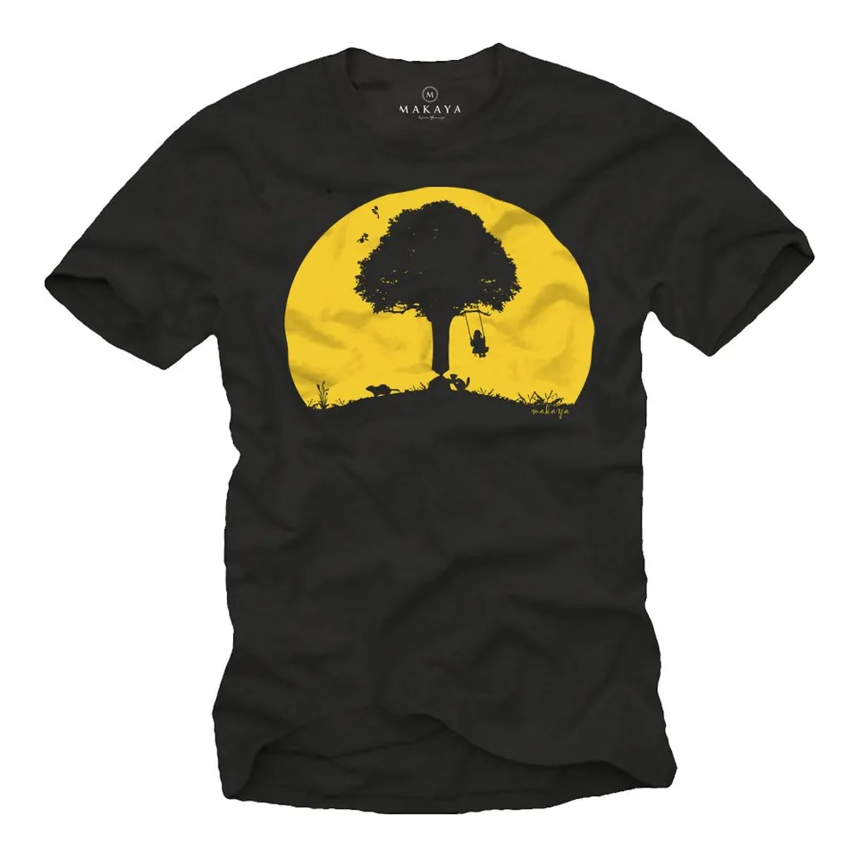 Makaya T-Shirt Uomo stampa divertente cotone XXL