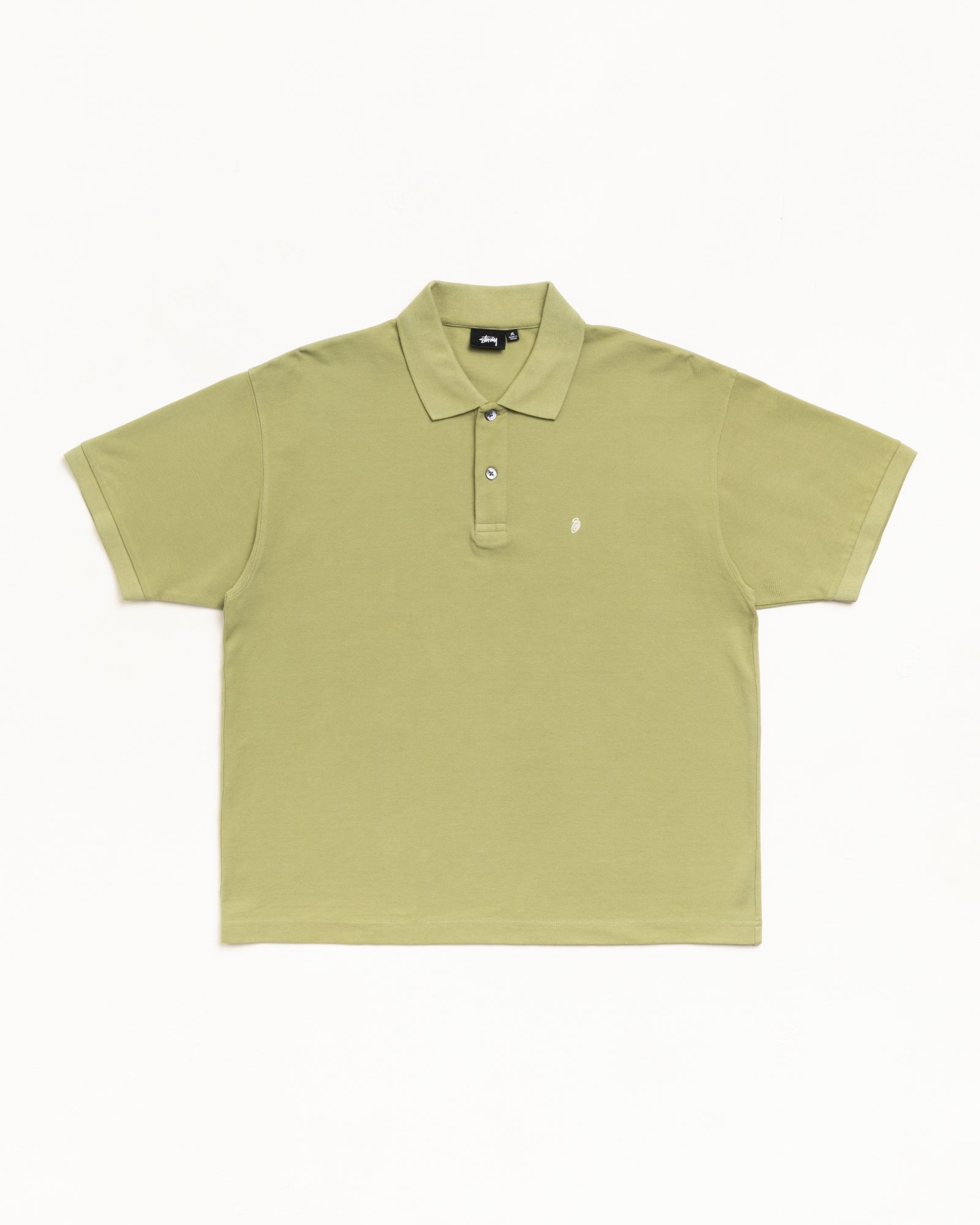 Stussy Classic Pique Polo polo Leaf cotone