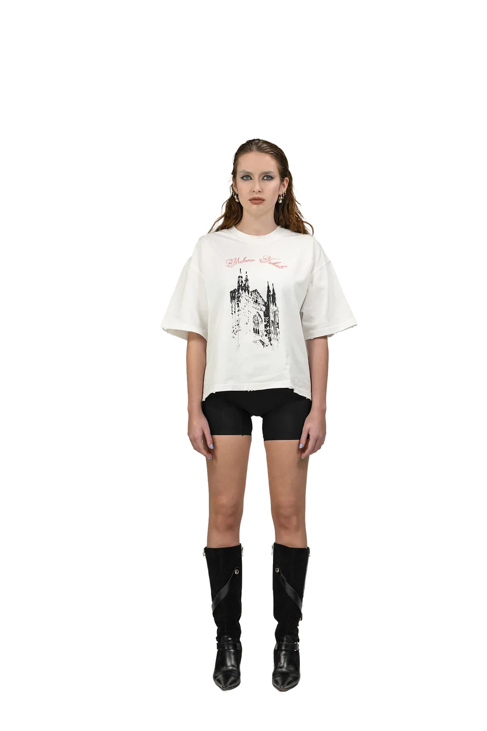 Tiat Milano tribale White Tribal Milan t-shirt bianca stampa