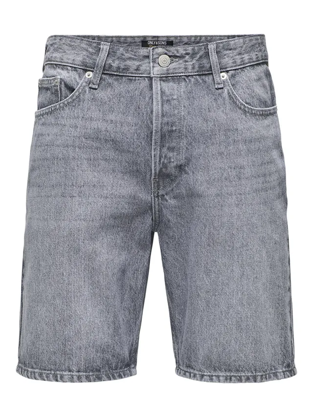 Only & Sons Onsedge XL shorts jeans uomo blu denim