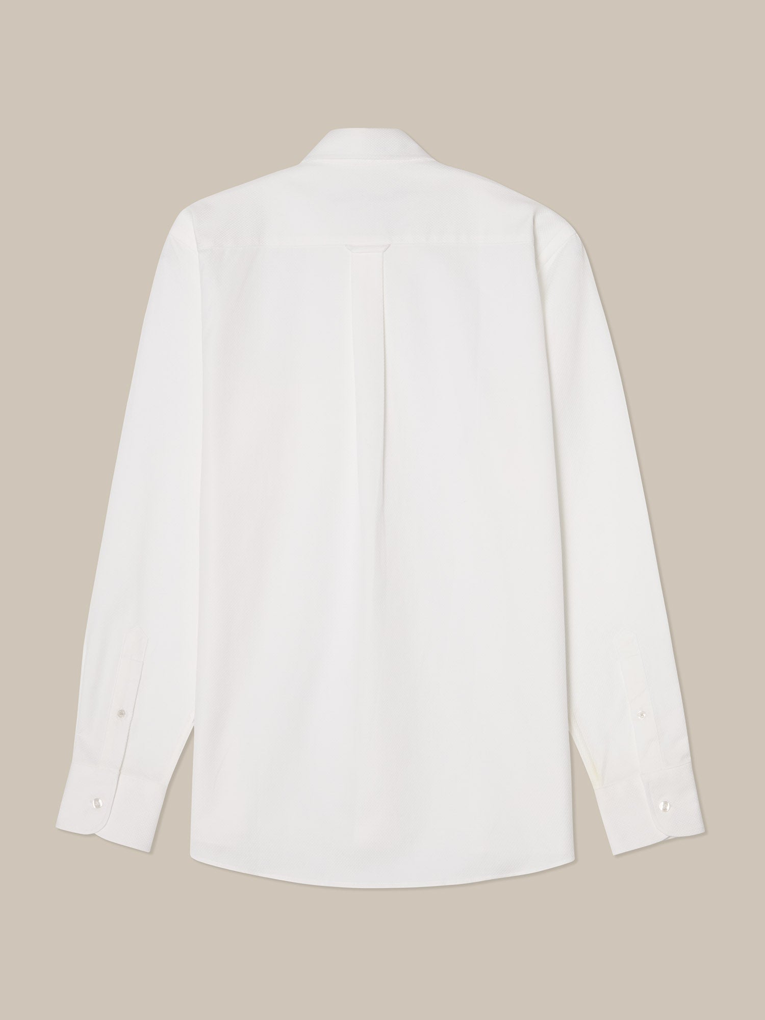 Robert Talbott Harrison camicia piqué cotone bianco