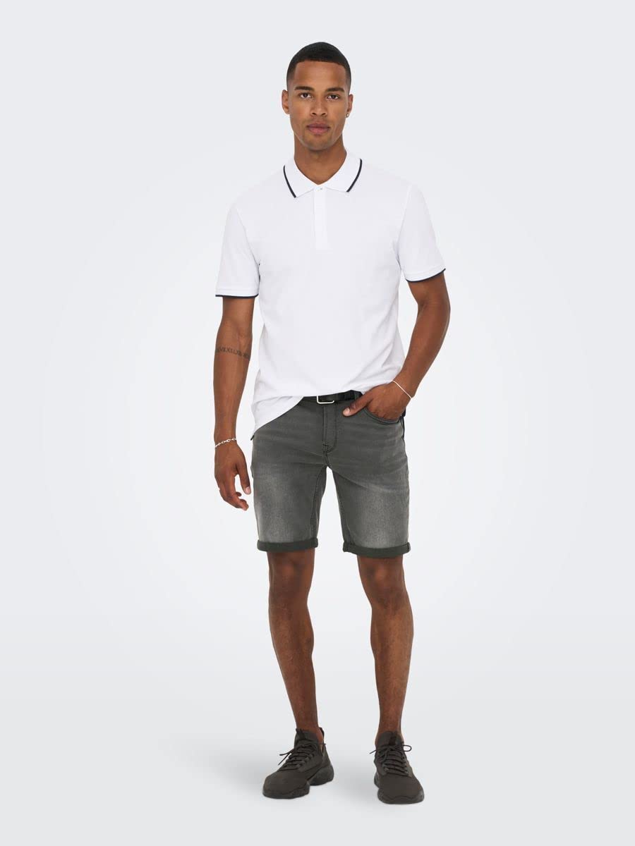 ONLY & SONS Pantaloncini Jeans Uomo Denim Taglia XL