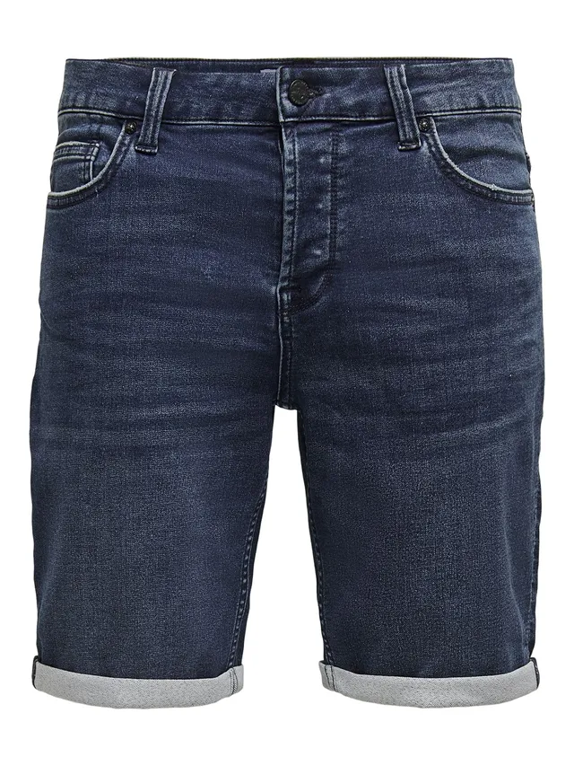 Only & Sons Ply Vita Media Shorts Uomo M Denim