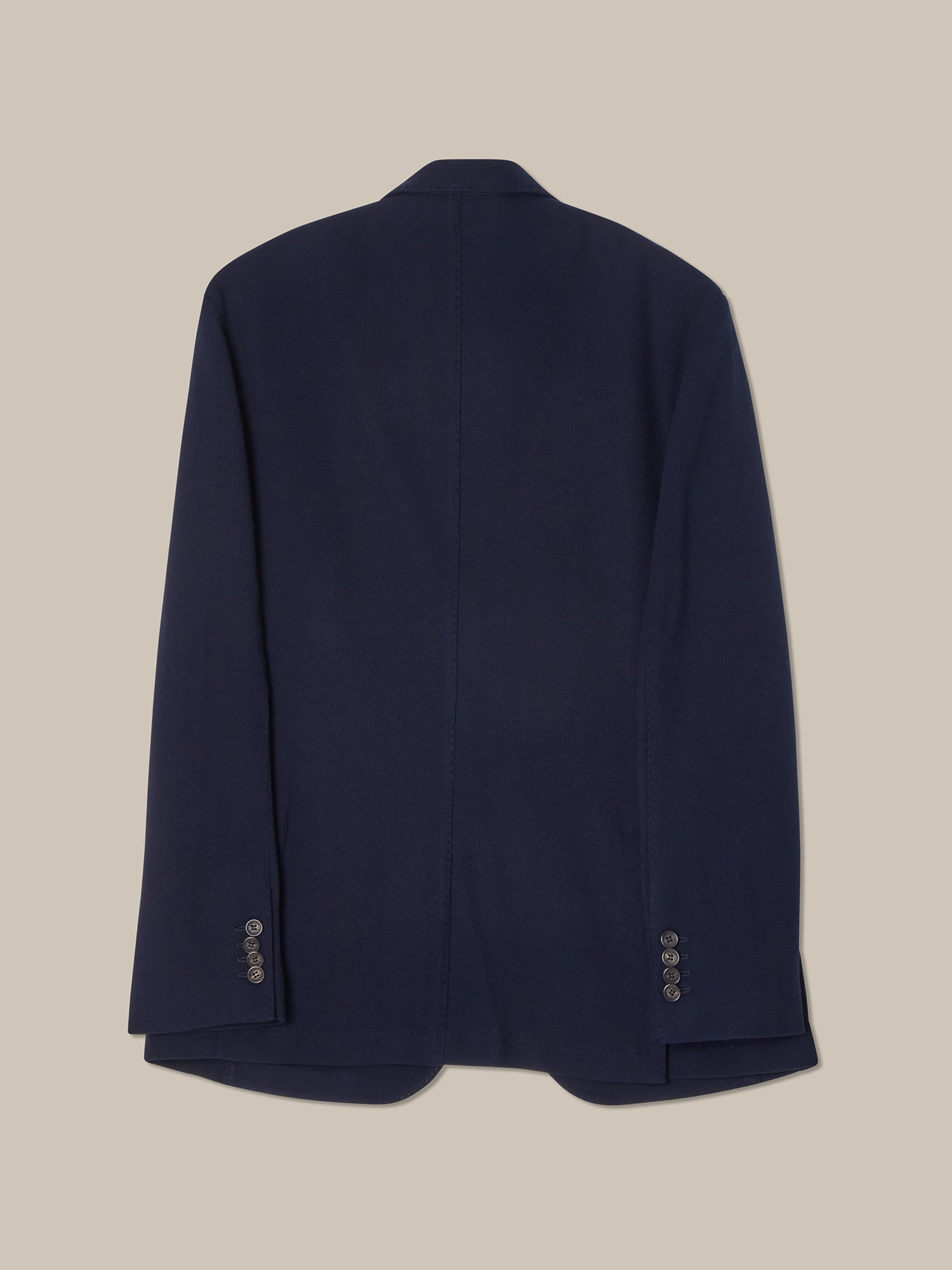 Robert Talbott Wright Knit Blazer giacca cotone navy 46